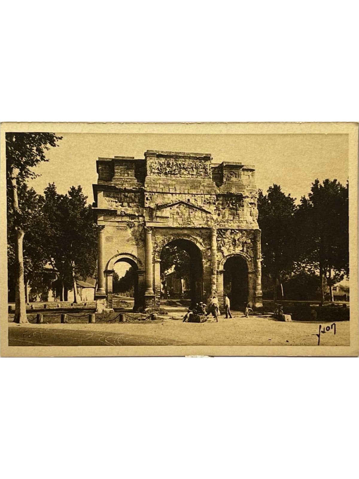 Recto de la carte postale
