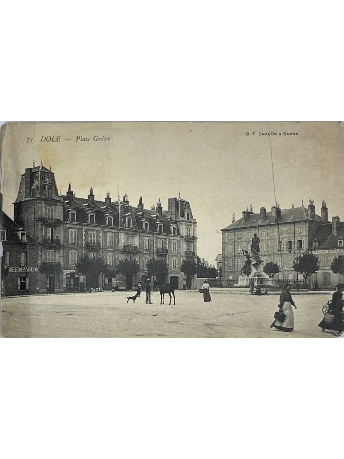 Recto de la carte postale