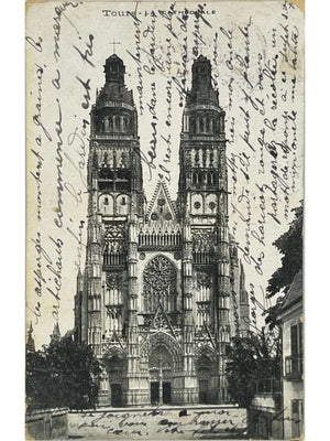 Tours – Cathédrale Saint-Gatien – CPA circulée vers 1906