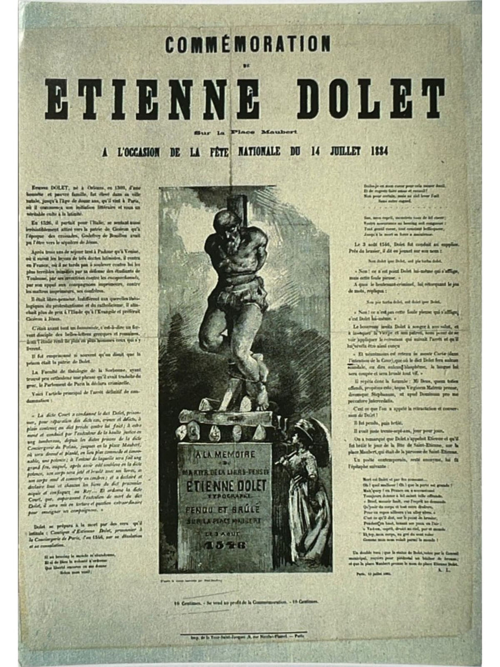 Recto de la carte postale