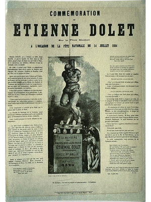Paris – Commémoration d'Étienne Dolet place Maubert – Loevy – Carte n°43