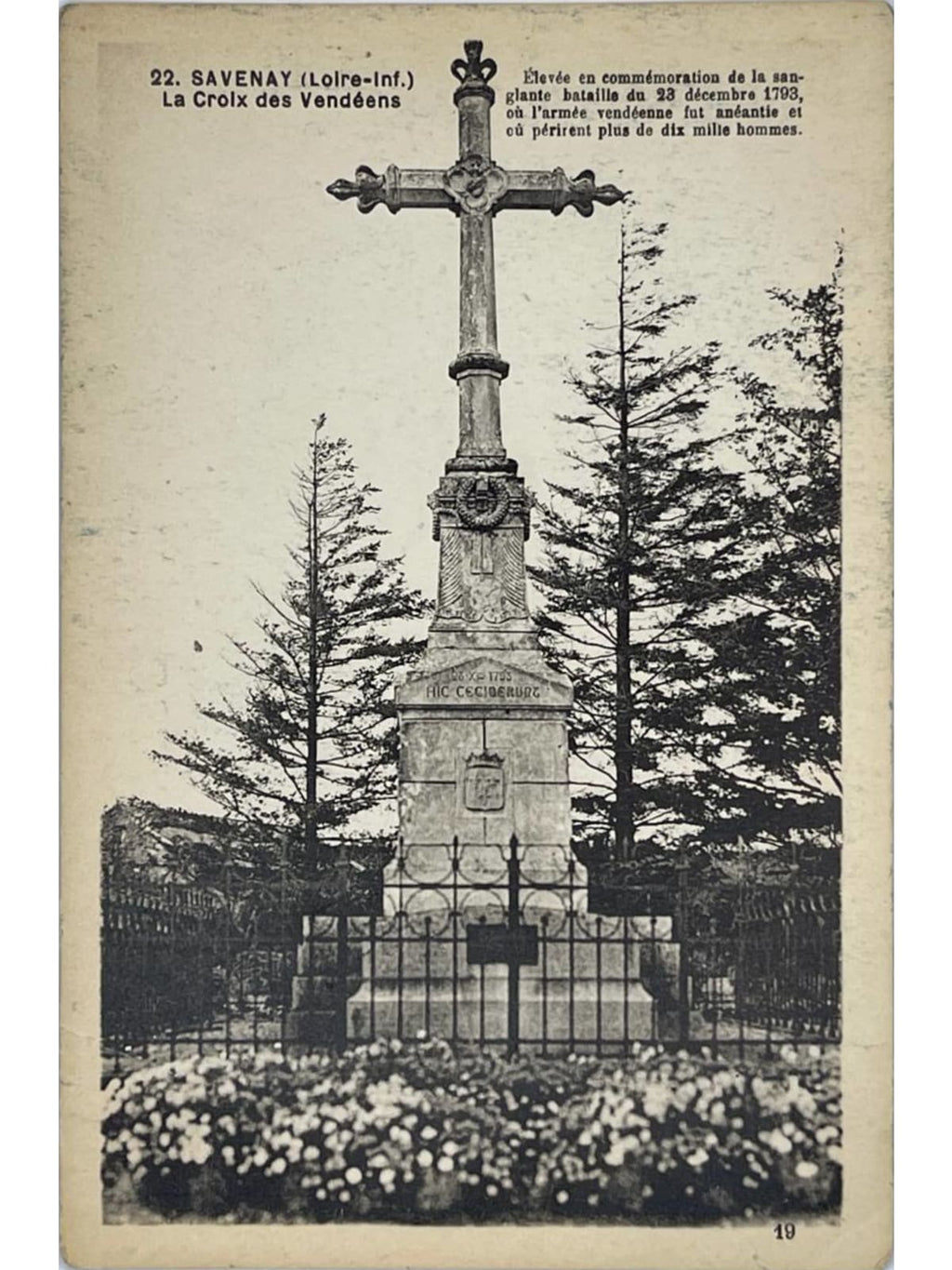 Recto de la carte postale