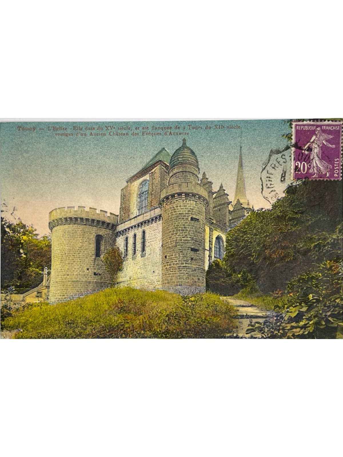 Recto de la carte postale