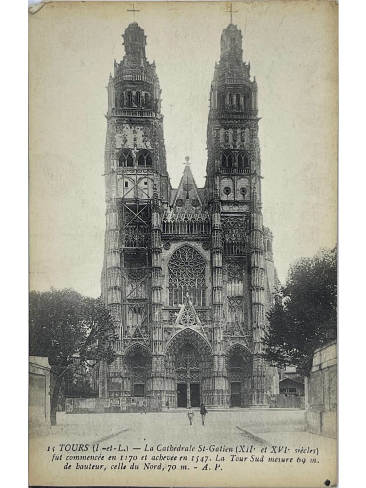 Recto de la carte postale
