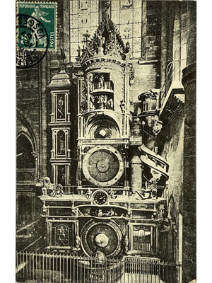 Strasbourg – Cathédrale et horloge astronomique – CPA circulée 1917