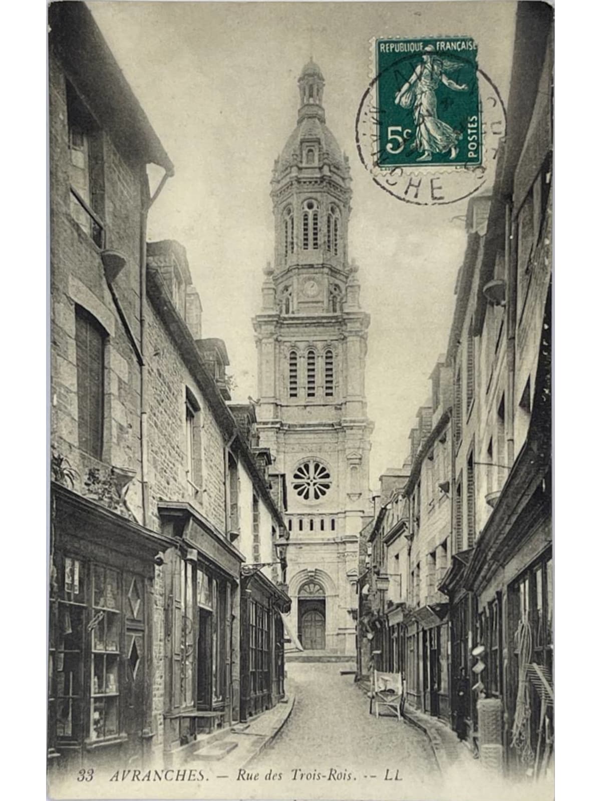 Recto de la carte postale
