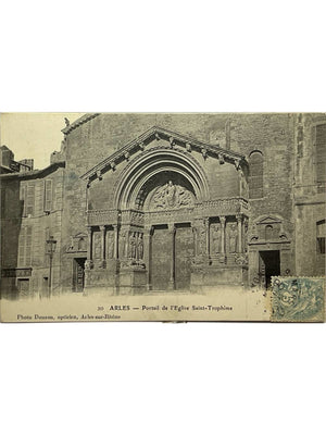 Arles – Portail de l’église Saint-Trophime – Photo Douzon – CPA