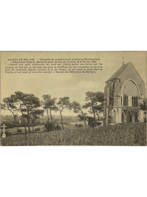 Saint-Loup-sur-Thouet – Coteau de Bel-Air, chapelle Théophane Vénard en construction – CPA