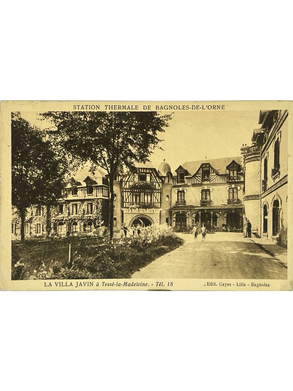 Recto de la carte postale