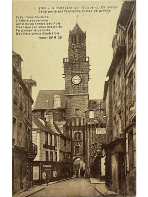 Vire (Calvados) – Porte Horloge et ancienne entrée de la ville – CPA