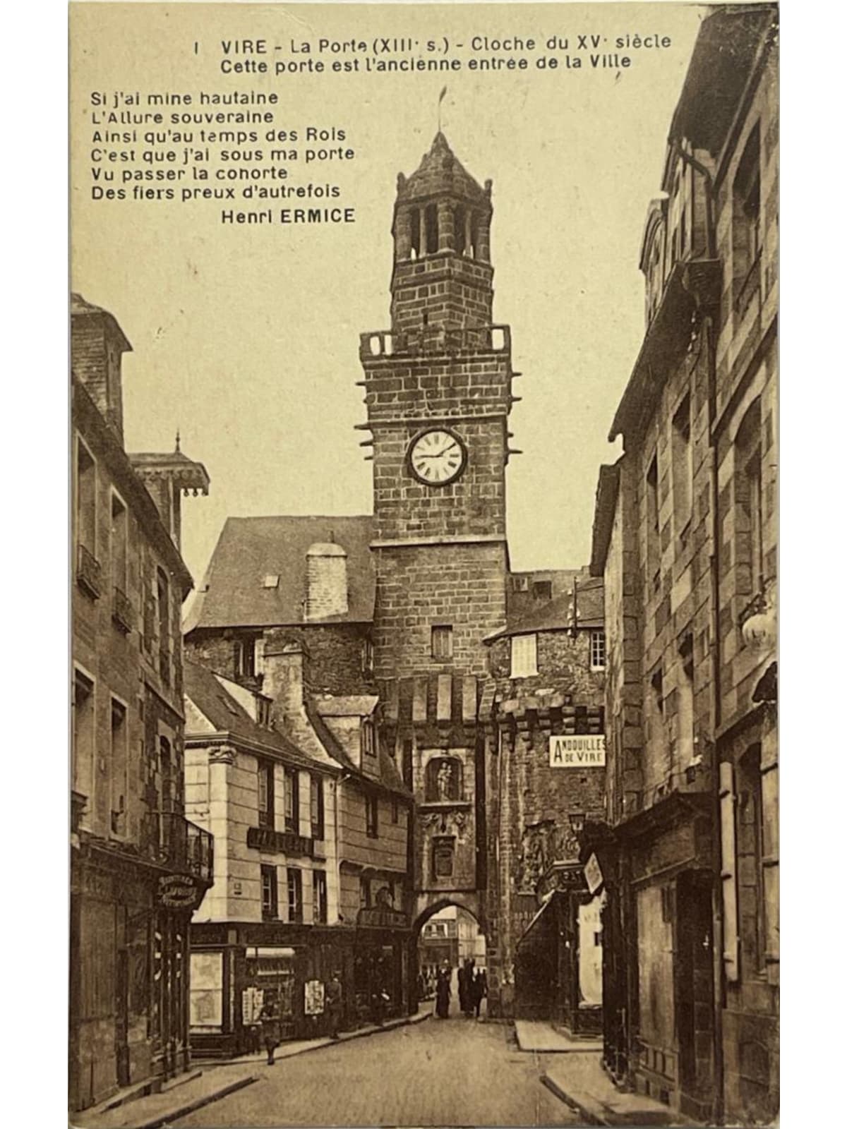 Recto de la carte postale