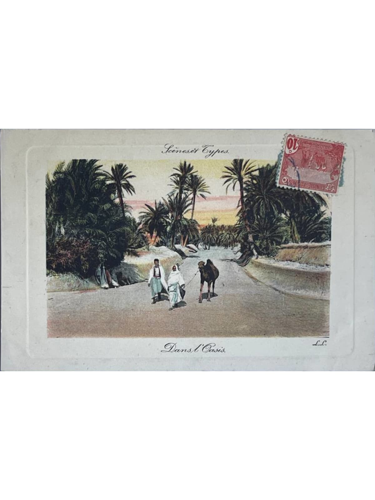 Recto de la carte postale