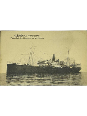 Paquebot Général Voyron – Messageries Maritimes – CPA ancienne