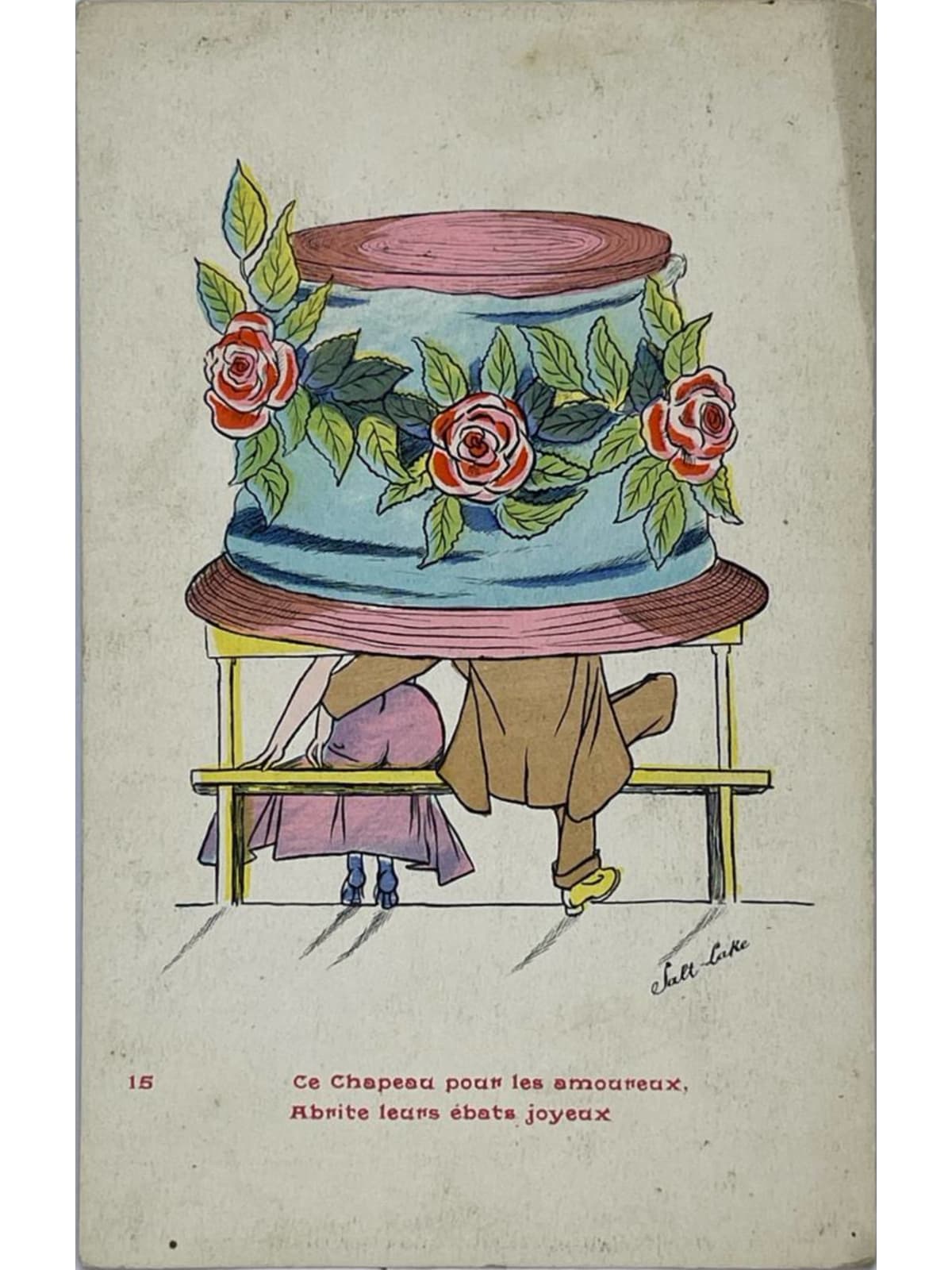 Recto de la carte postale