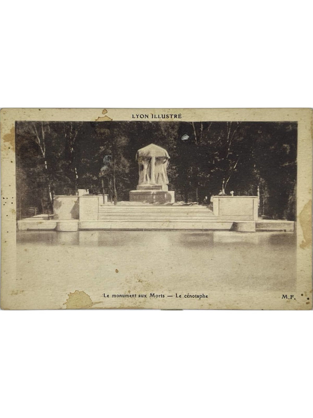 Recto de la carte postale