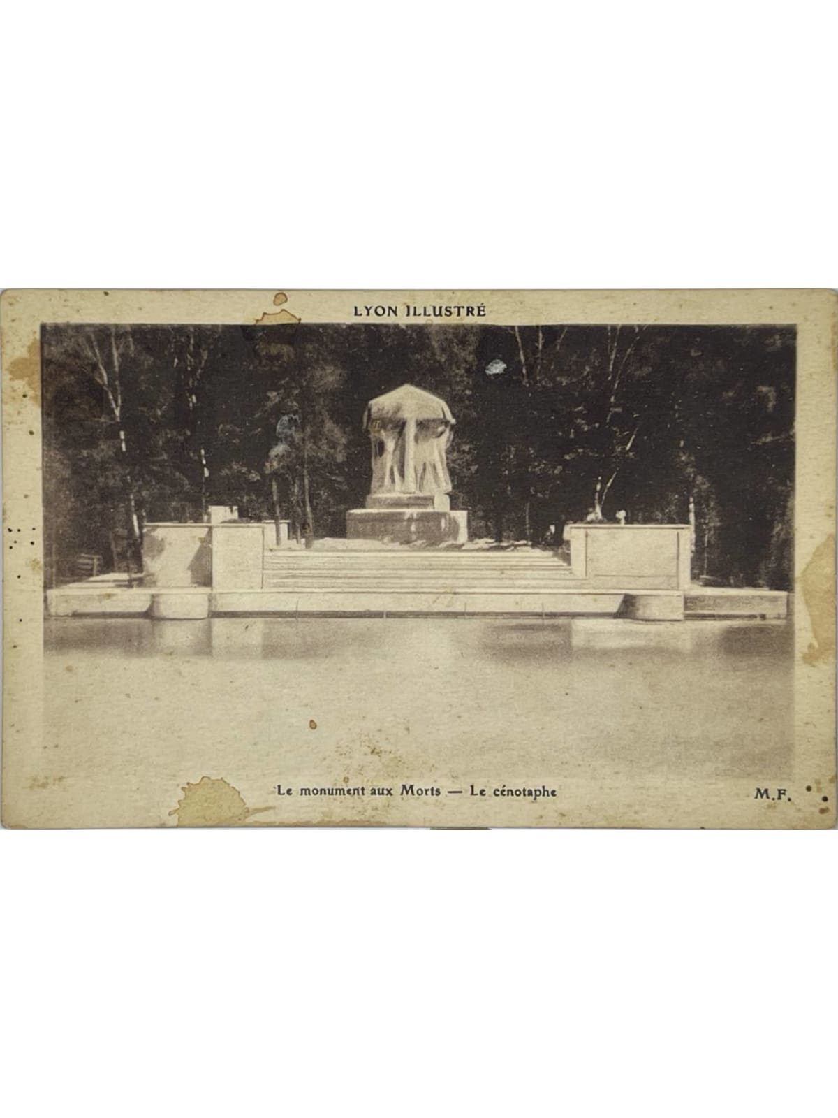 Recto de la carte postale