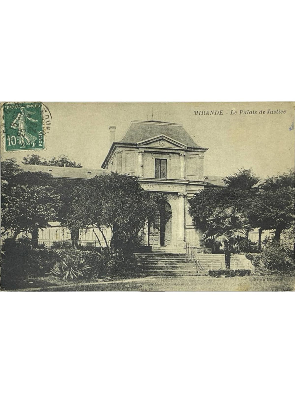 Recto de la carte postale