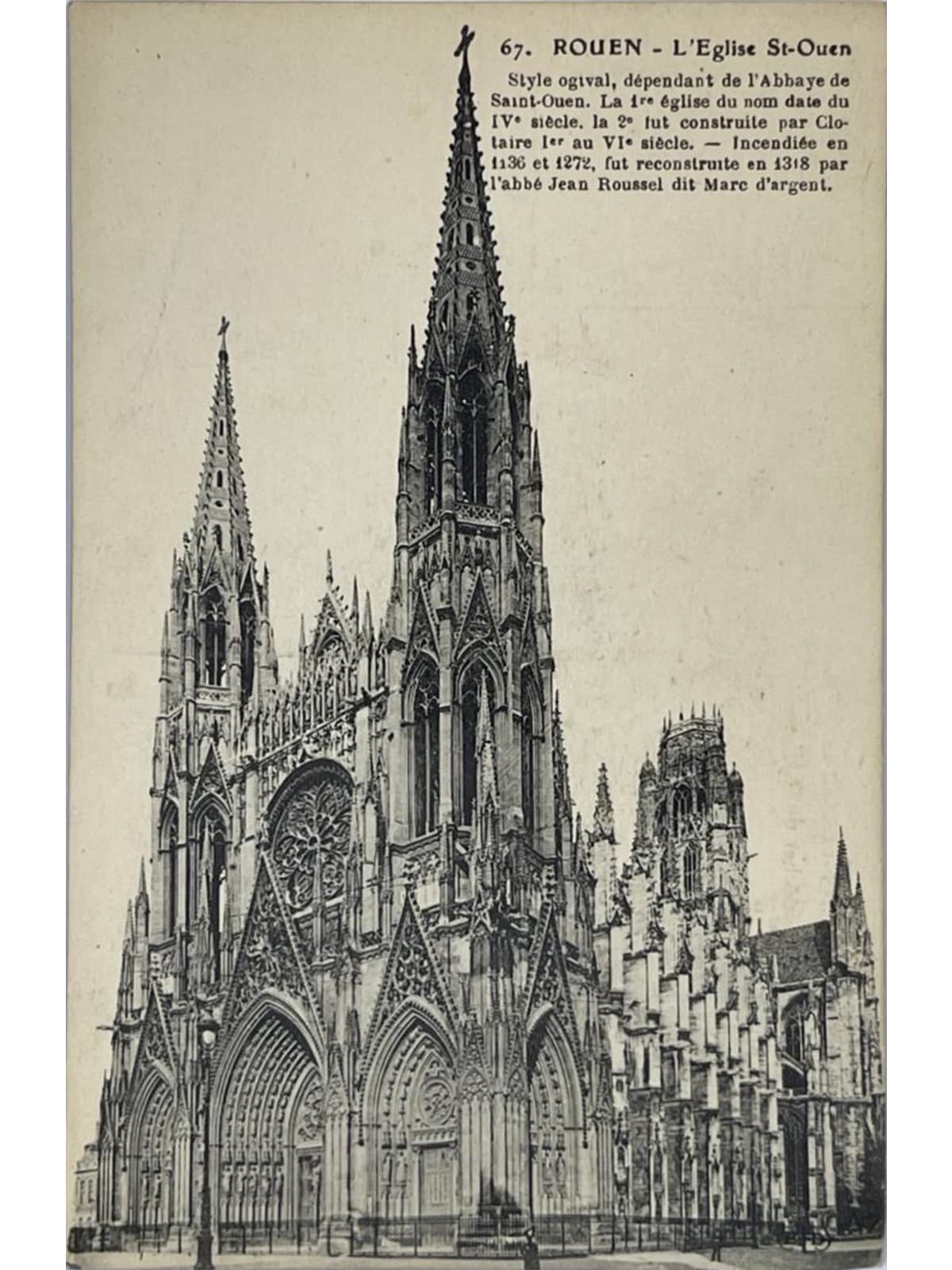 Recto de la carte postale