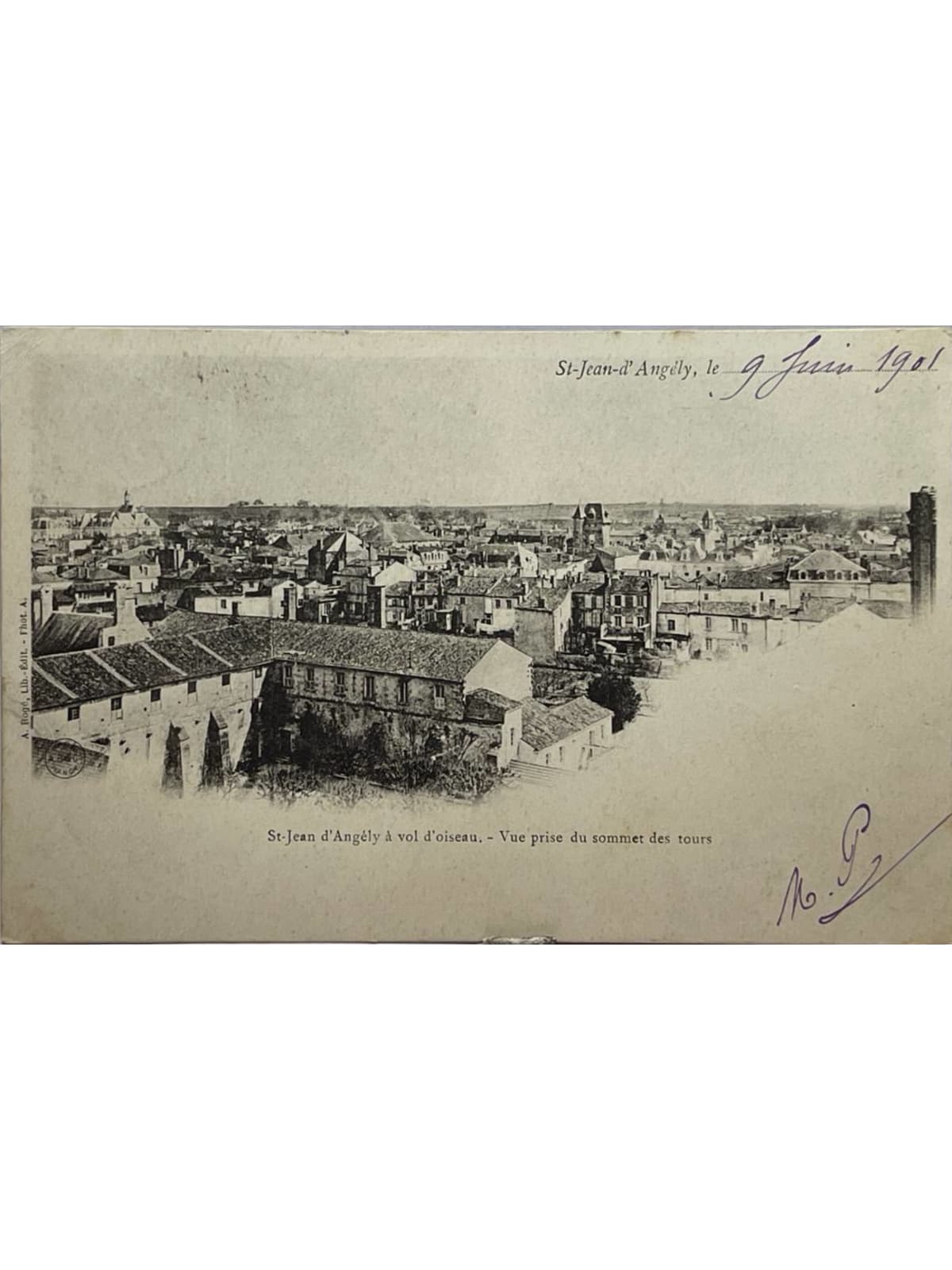 Recto de la carte postale
