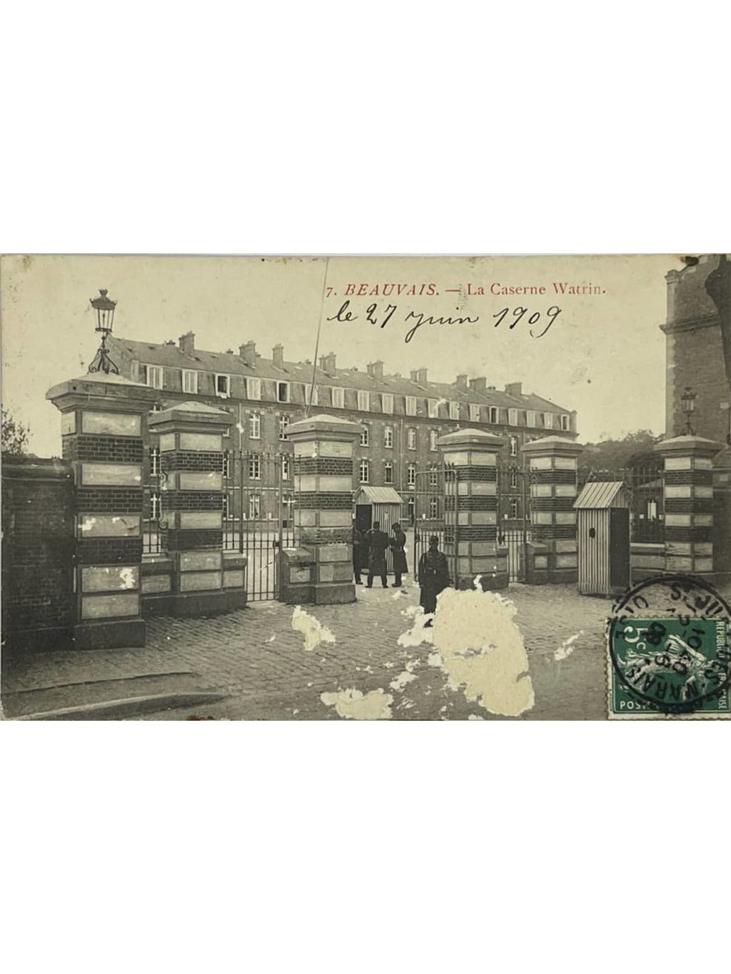 Recto de la carte postale