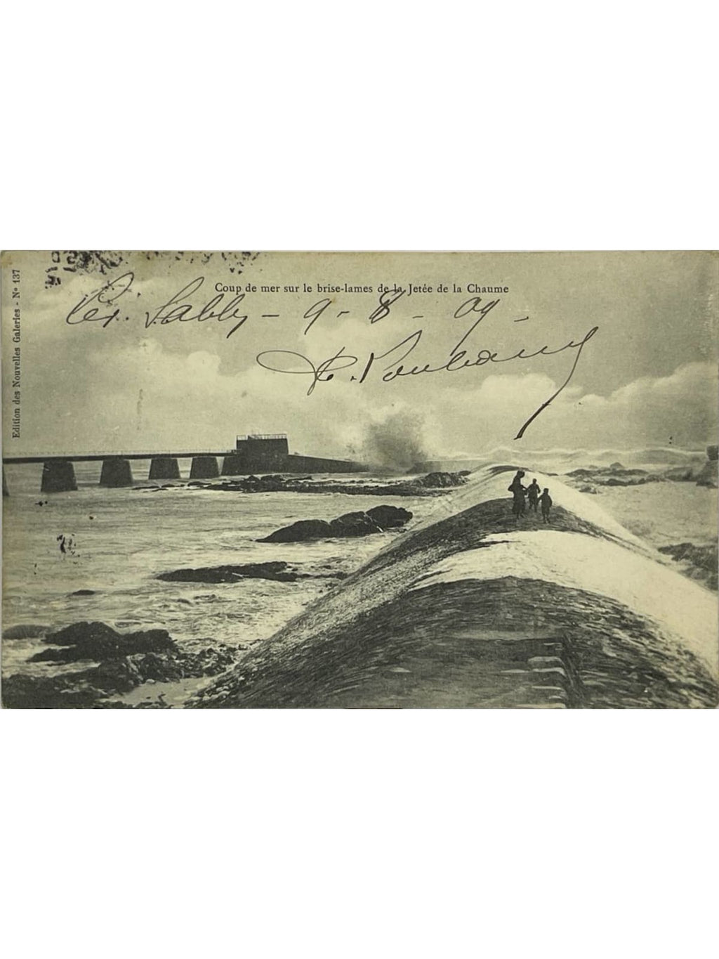 Recto de la carte postale