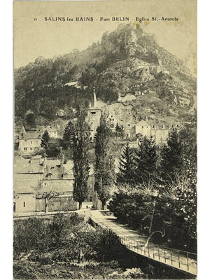 Salins-les-Bains – Fort Belin et église Saint-Anatole – CPA n°11