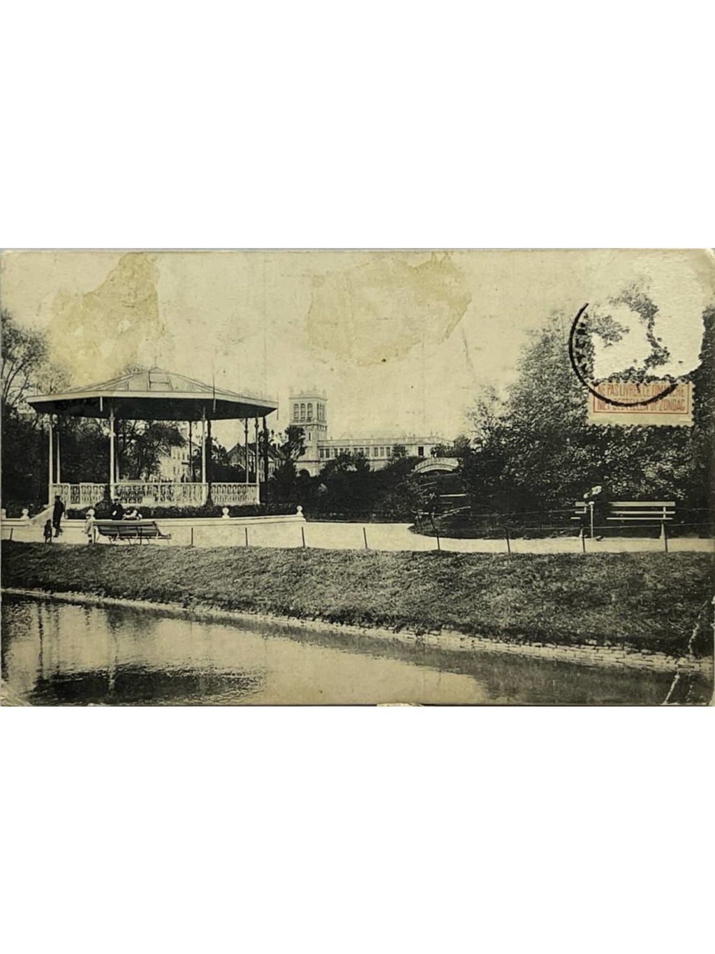 Recto de la carte postale