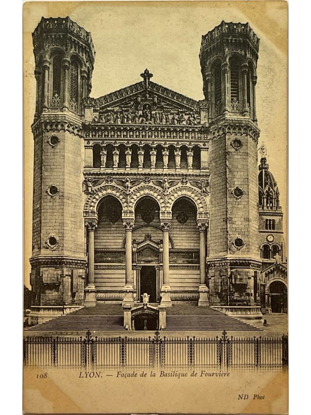 Recto de la carte postale