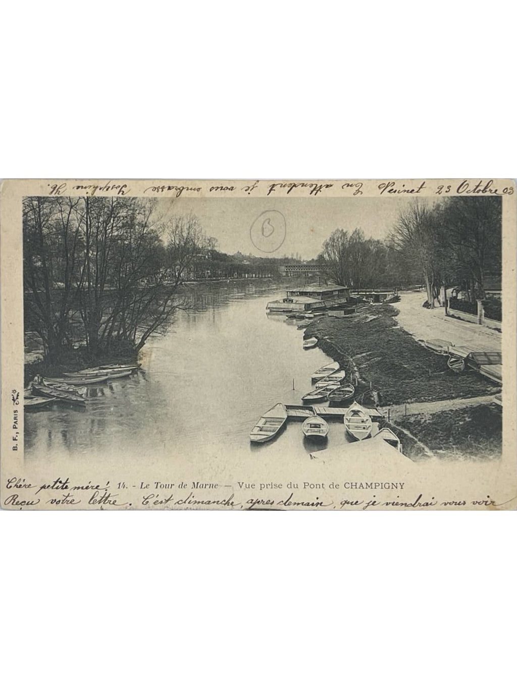 Recto de la carte postale