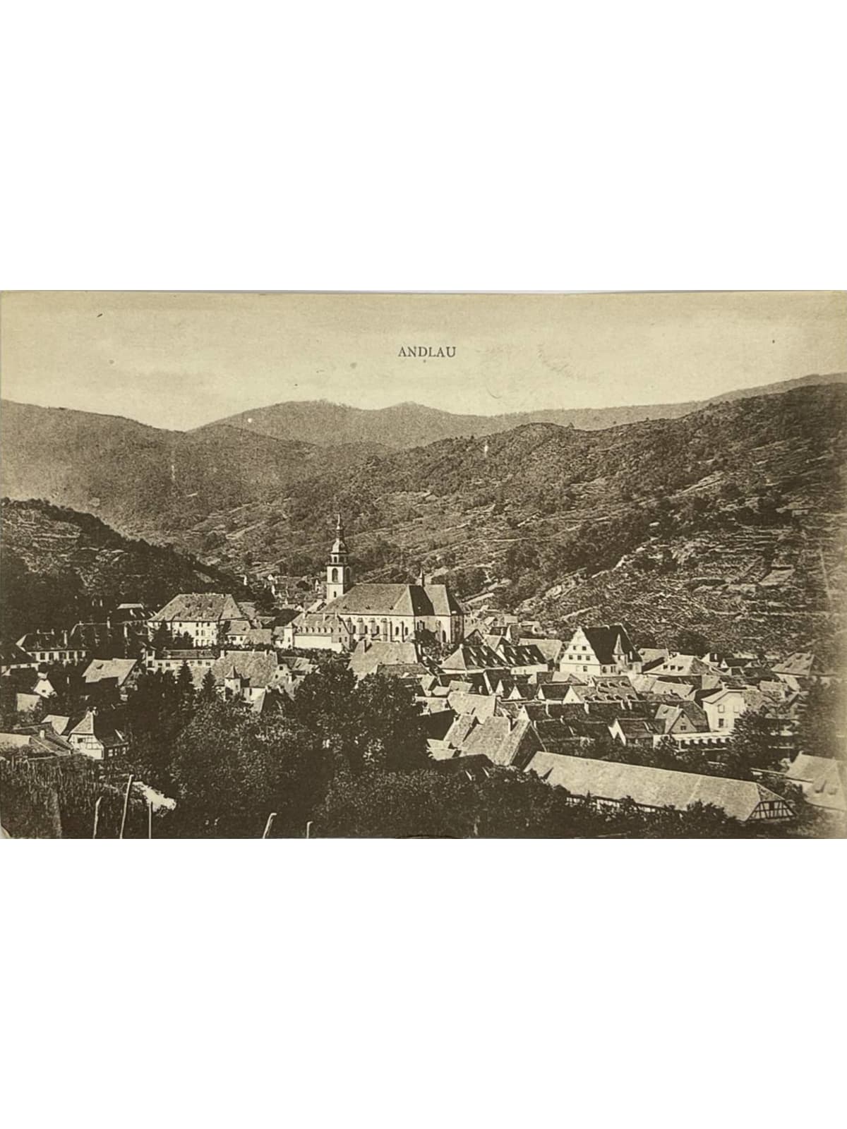 Recto de la carte postale