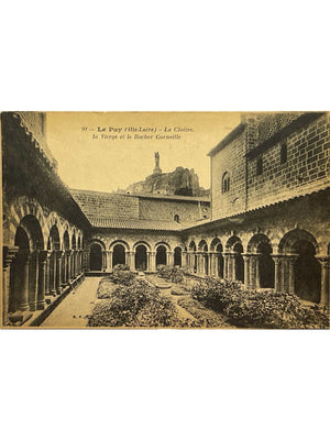 Le Puy-en-Velay – Cloître, Vierge et Rocher Corneille – CPA n° 91