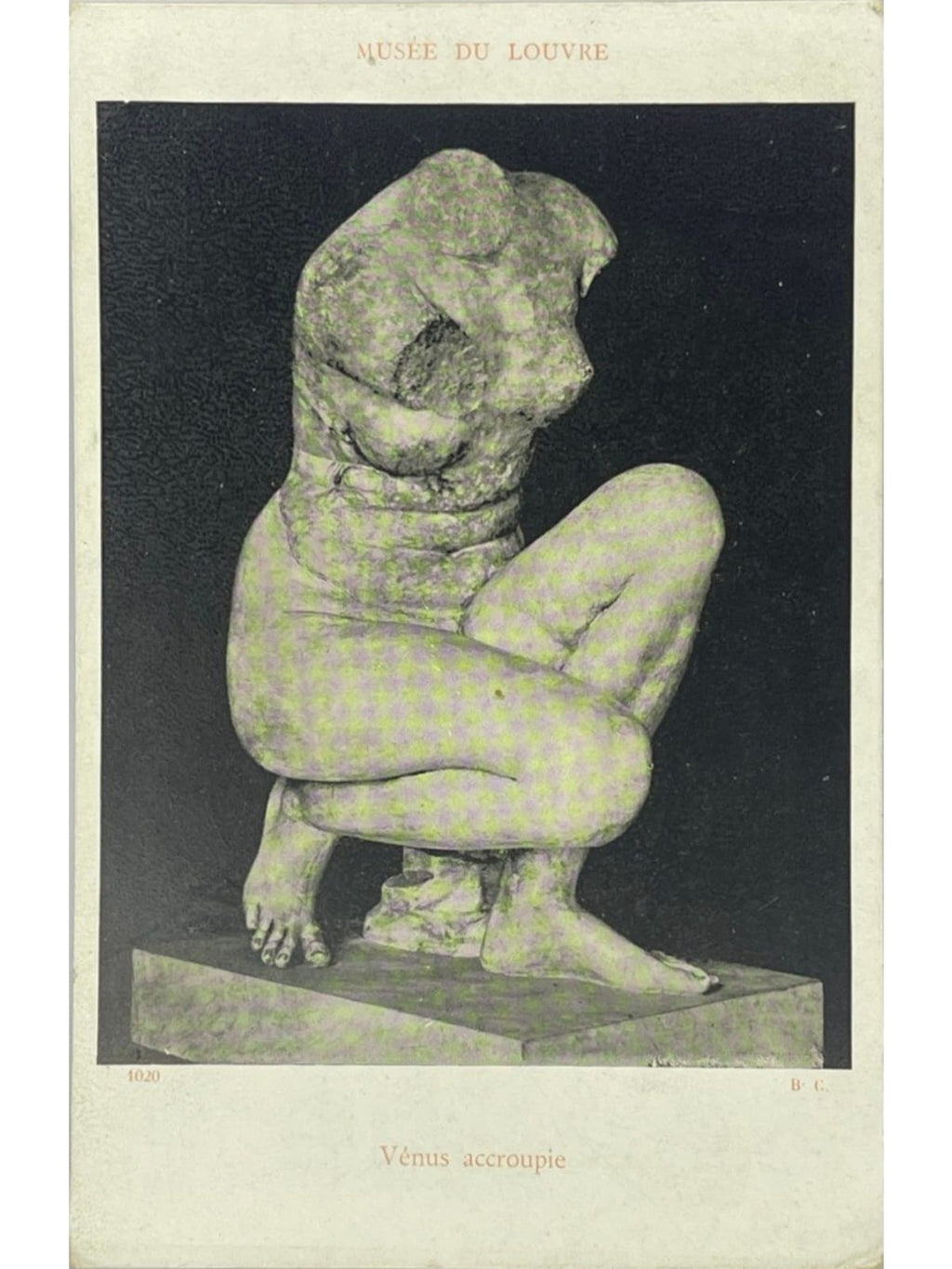 Recto de la carte postale