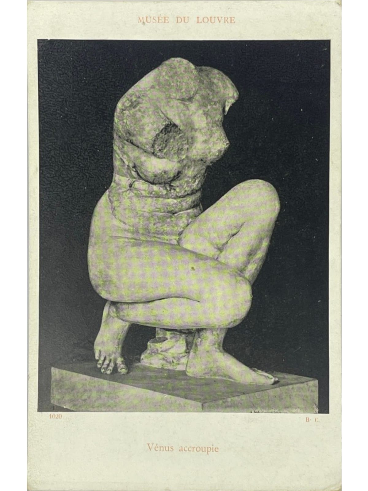 Recto de la carte postale