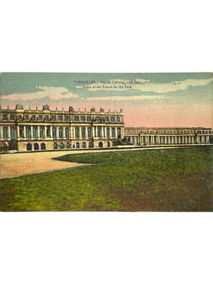 Versailles – Château, façade côté parc – CPA colorisée