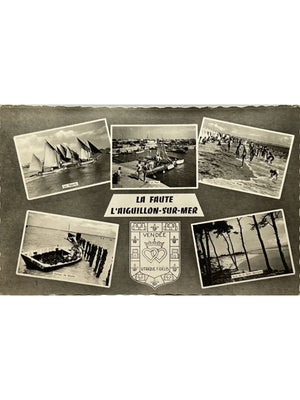 La Faute-sur-Mer et L'Aiguillon-sur-Mer – Port, plage et régates – CPSM années 1950