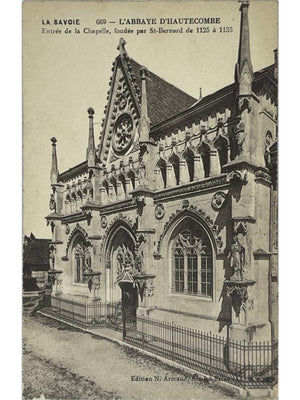 Saint-Pierre-de-Curtille – Abbaye d'Hautecombe, entrée de la chapelle – CPA n° 609