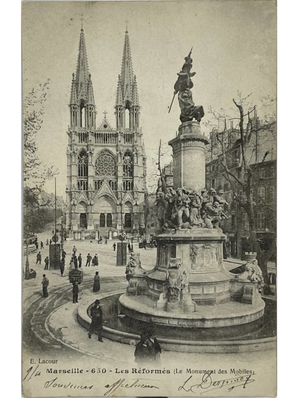 Recto de la carte postale