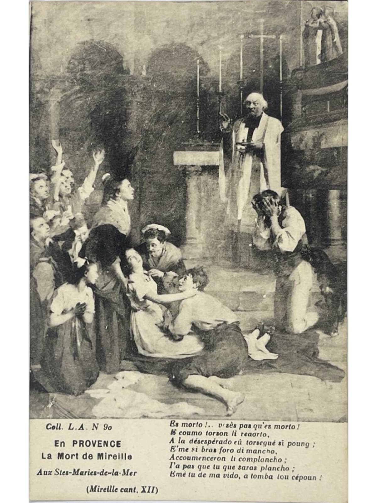 Recto de la carte postale
