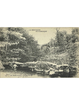 Huelgoat – Le Pont Rouge – La Bretagne pittoresque, CPA ancienne