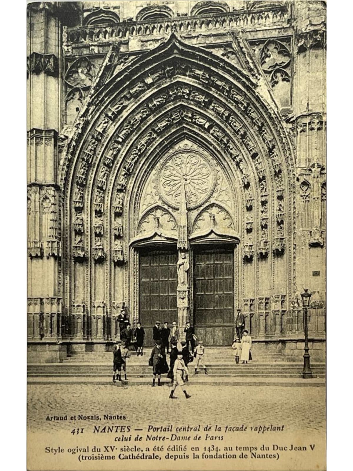 Recto de la carte postale
