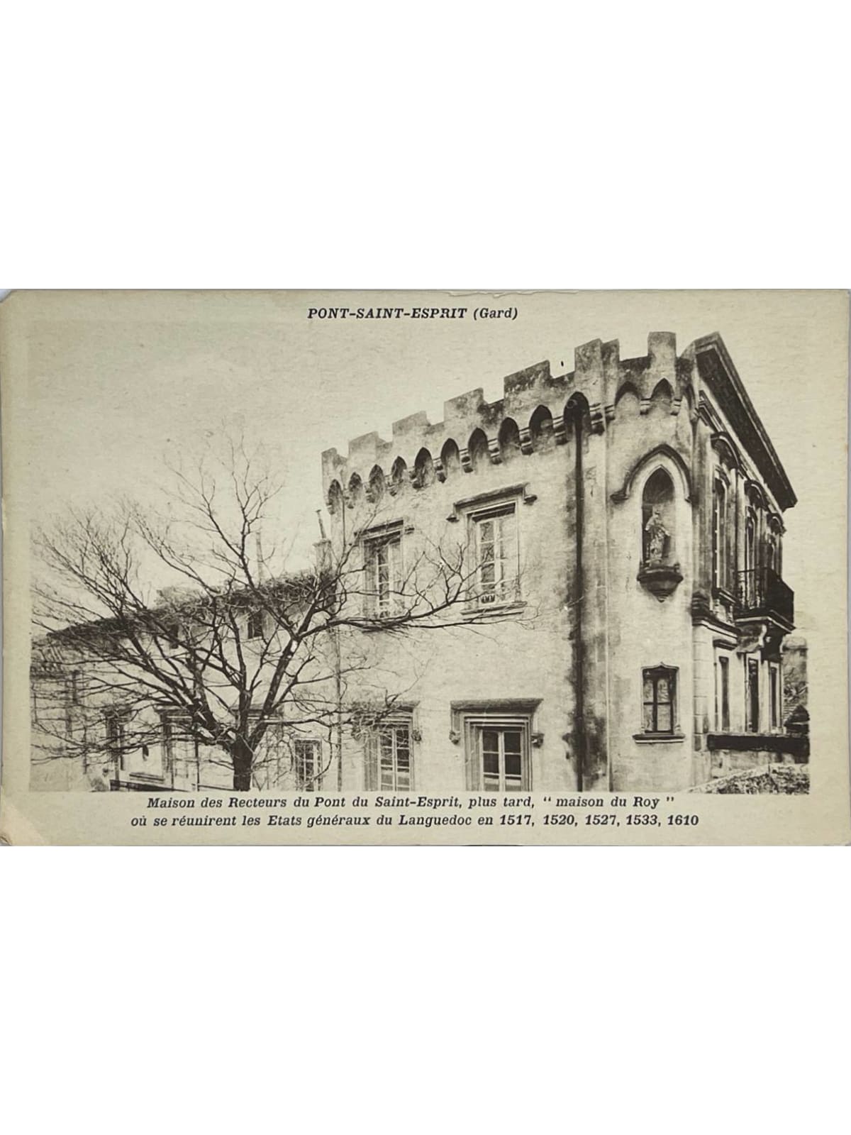 Recto de la carte postale