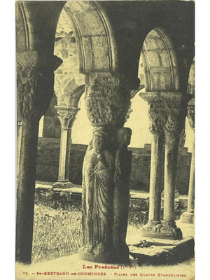 Saint-Bertrand-de-Comminges – Cloître et pilier des Quatre Évangélistes – CPA n°75