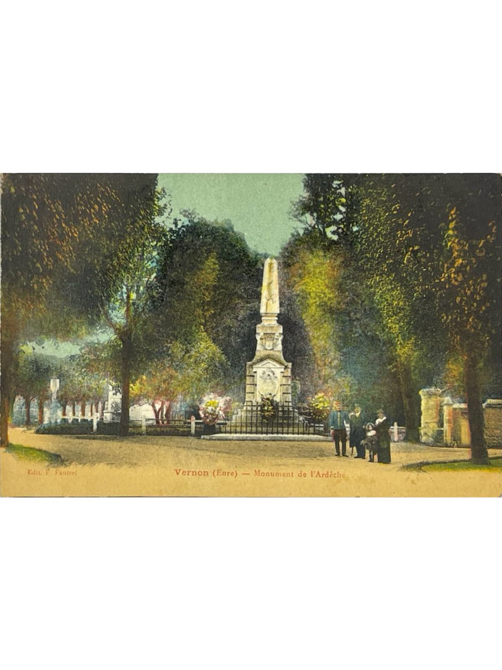 Recto de la carte postale