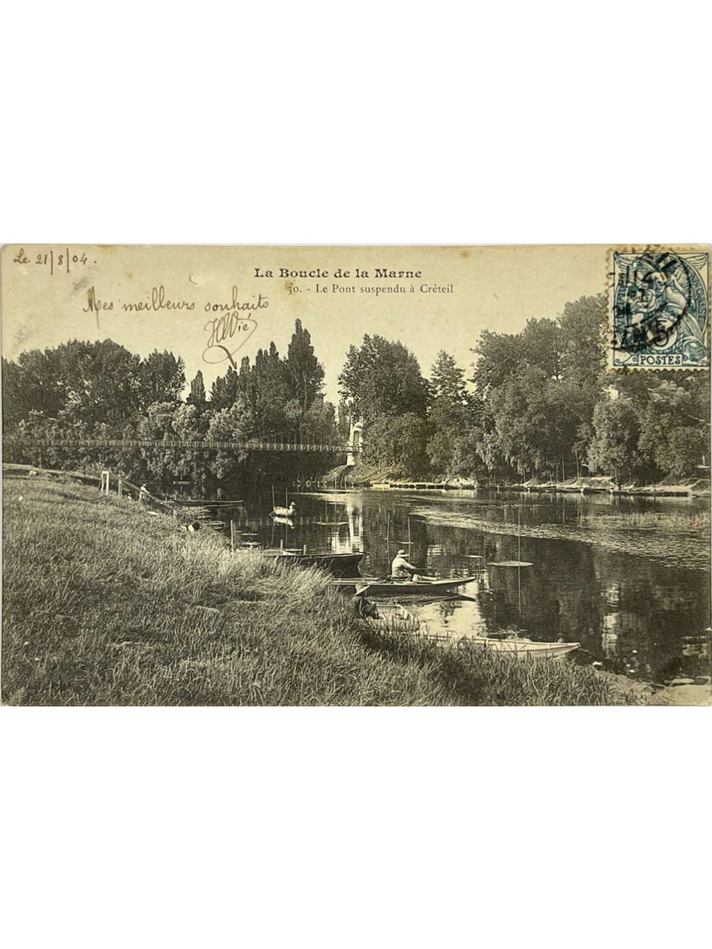 Recto de la carte postale