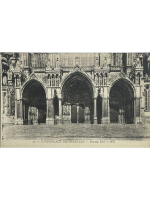 Chartres – Cathédrale Notre-Dame, portail sud – CPA ND n°26