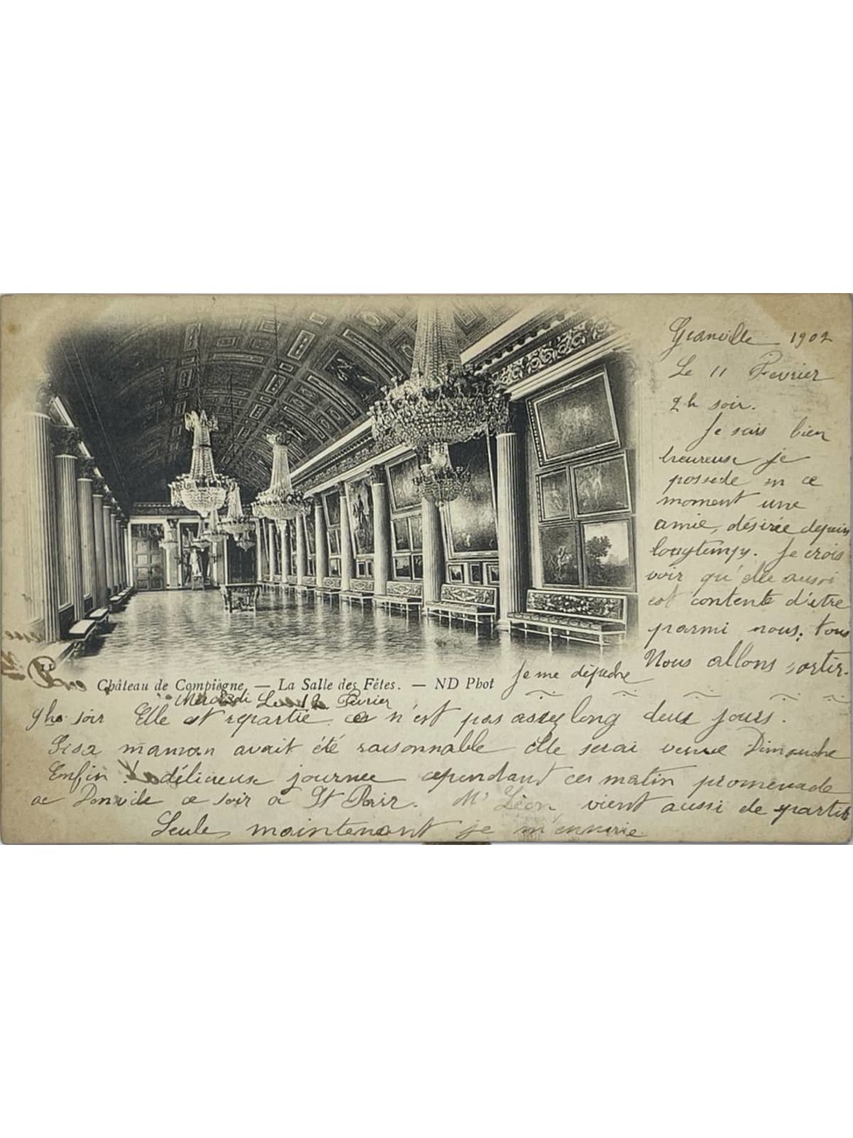 Recto de la carte postale