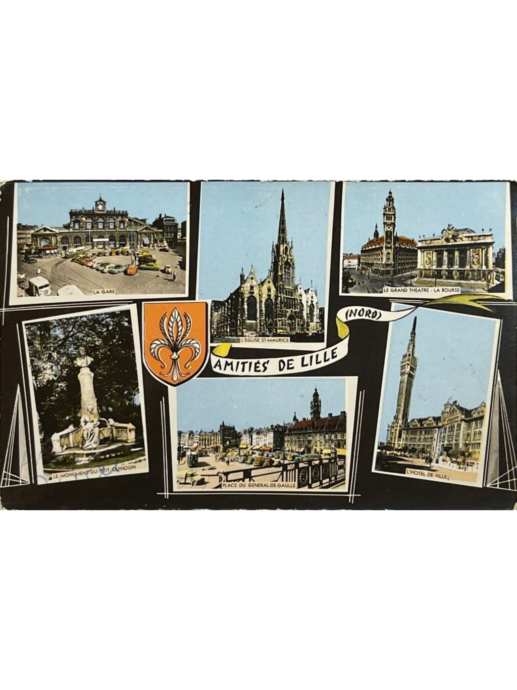 Recto de la carte postale
