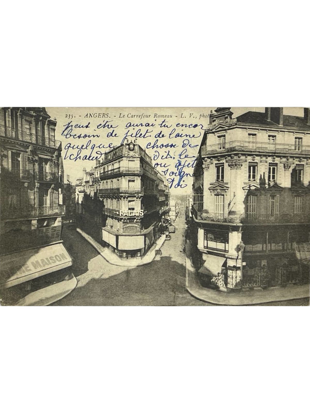 Recto de la carte postale