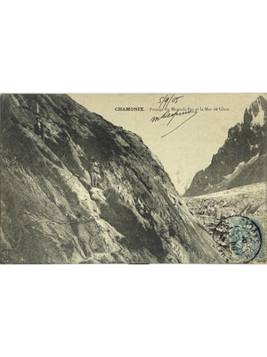 Chamonix – Passage du Mauvais-Pas et Mer de Glace – Adolphe Couttet – CPA 1905