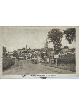 Le Dorat (Haute-Vienne) – Vue générale et collégiale Saint-Pierre – CPA
